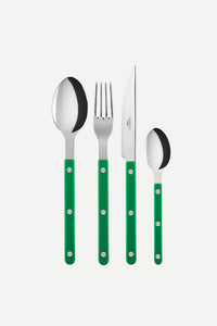 Bistrot Solid Cutlery Set in Garen Green