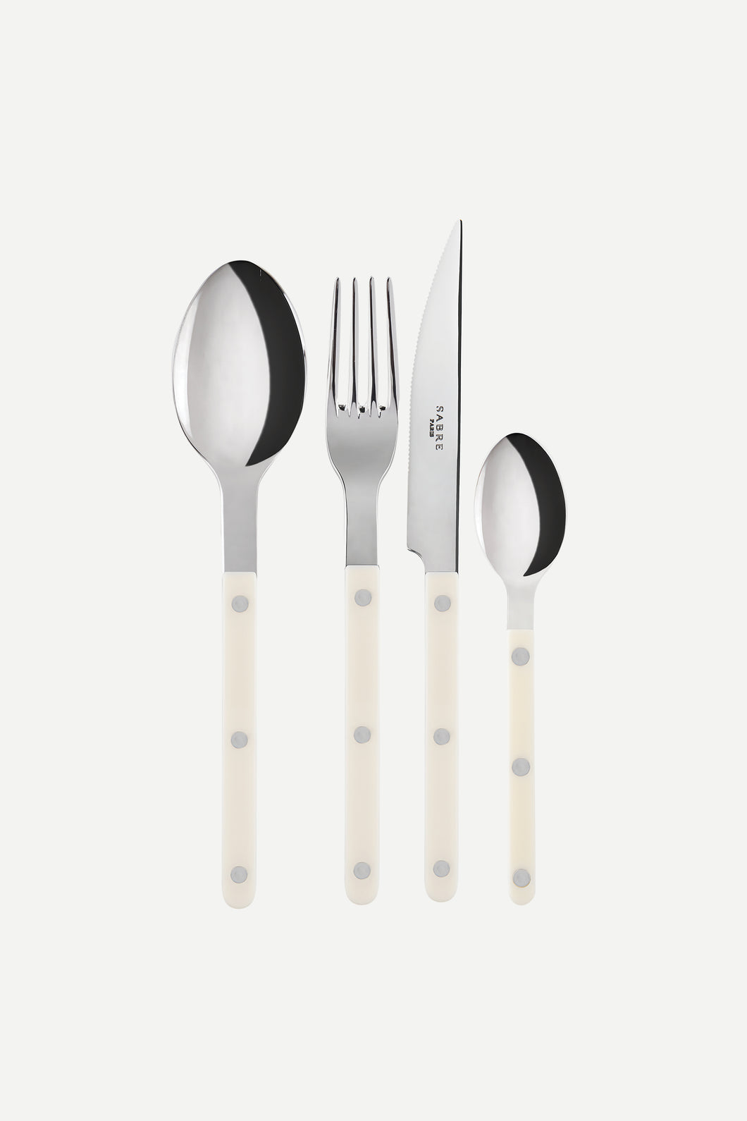 Bistrot Solid Cutlery Set in Ivory