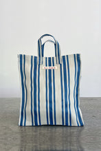 Load image into Gallery viewer, Bengali Bag in Blue White Stripe
