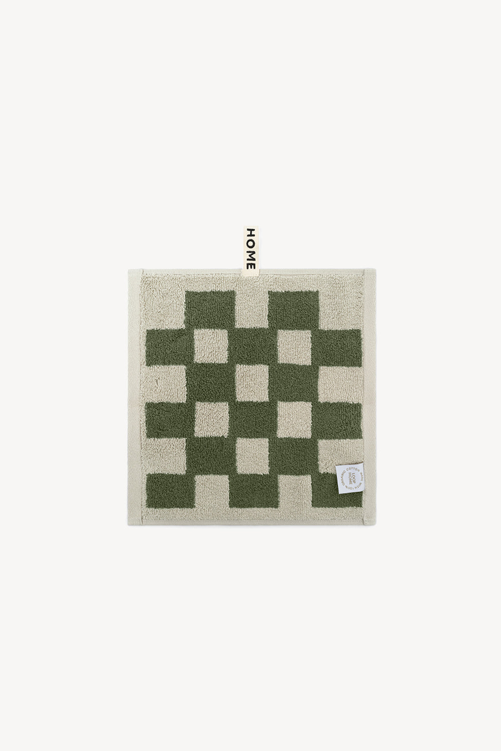 Face Towel in Forest & Sage Brick