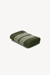 Hand Towel in Forest & Sage Dual Dash