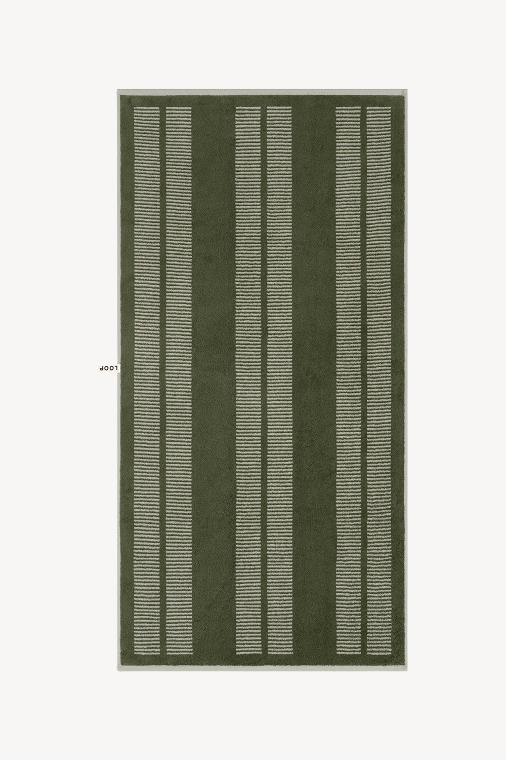 Bath Towel in Forest & Sage Dual Dash